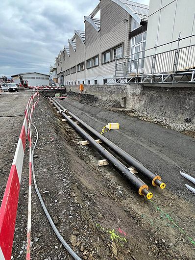 Fernwärmebau Steinel Areal Holzenergie Einsiedeln 