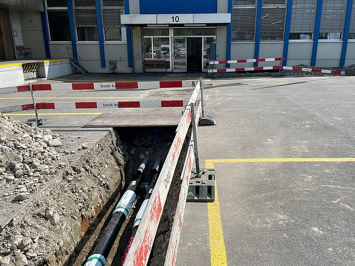 Rohrleitungen Fernwärme Holzenergie Einsiedeln AG
