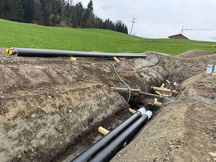 Fernwärmeleitung Haltikon Adligenswil 