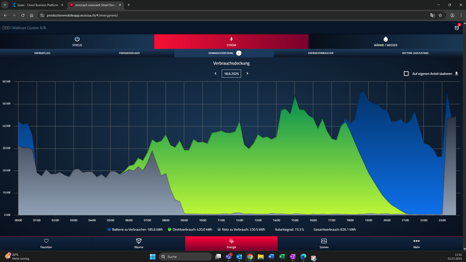 Monitoring Verbrauchsdeckung 