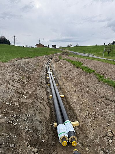 Fernwärmeleitung Haltikon Adligenswil 