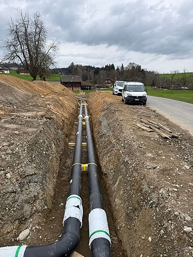 Fernwärmeleitung Haltikon Adligenswil 