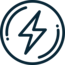 Icon Stromversorgungsgrad