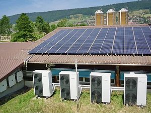 Contracting Anlage mit Wärmepumpen und Photovoltaik