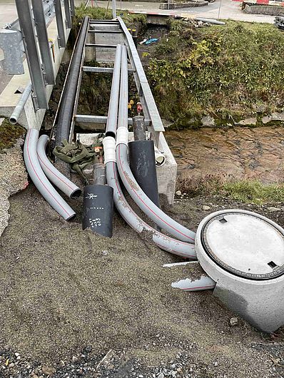 Einblick Bau Fernwärmenetz Euthal